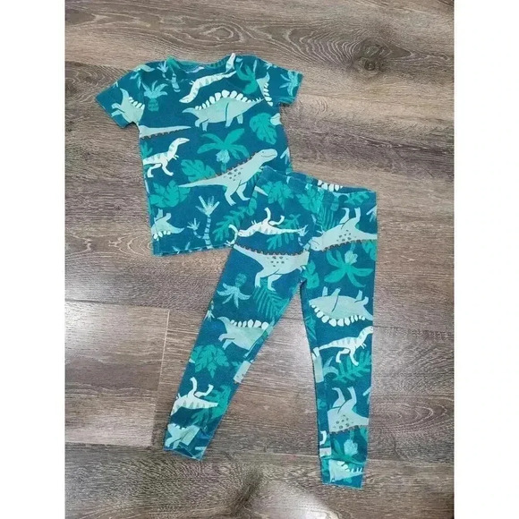 Carters Dinosaur Toddler Pajama‎ Set size 2t pjs blue/green - Picture 1 of 2